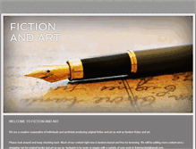 Tablet Screenshot of fictionandart.com